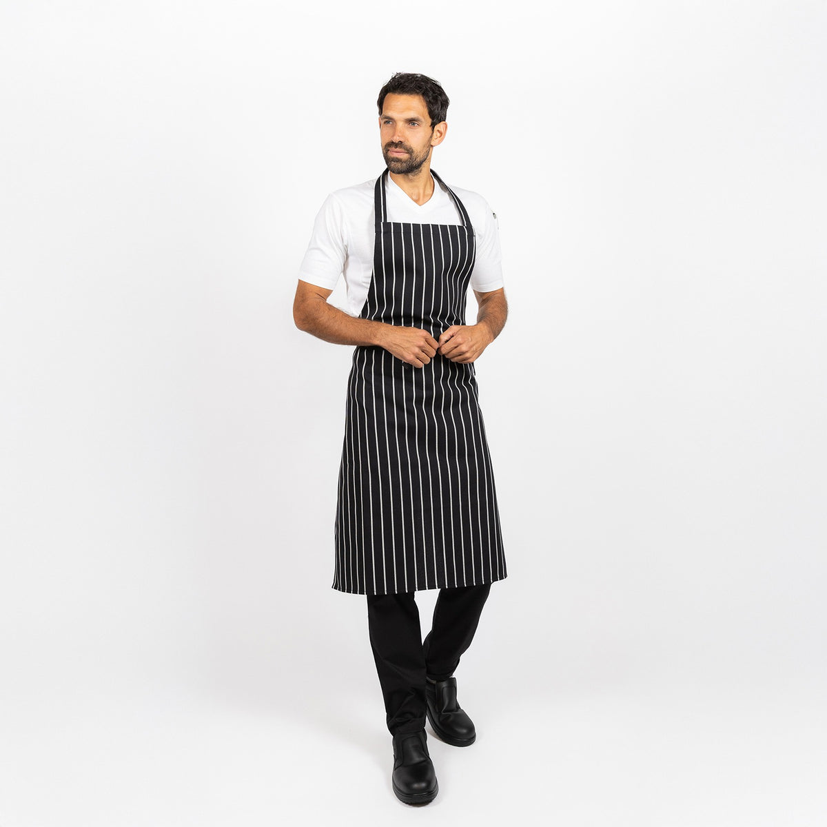 Woven Butchers Stripe Apron - Default Title
