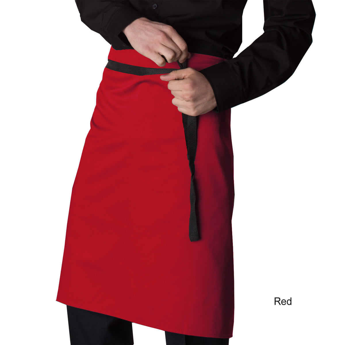 Dennys Waist Aprons Without Pocket - Red
