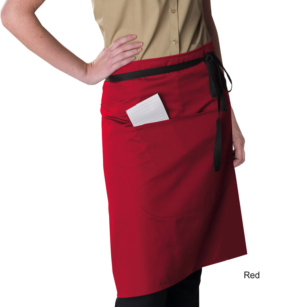 Dennys Waist Apron in 16 Colours - Red