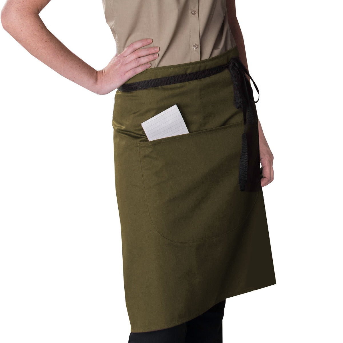 Dennys Waist Apron in 16 Colours - Olive
