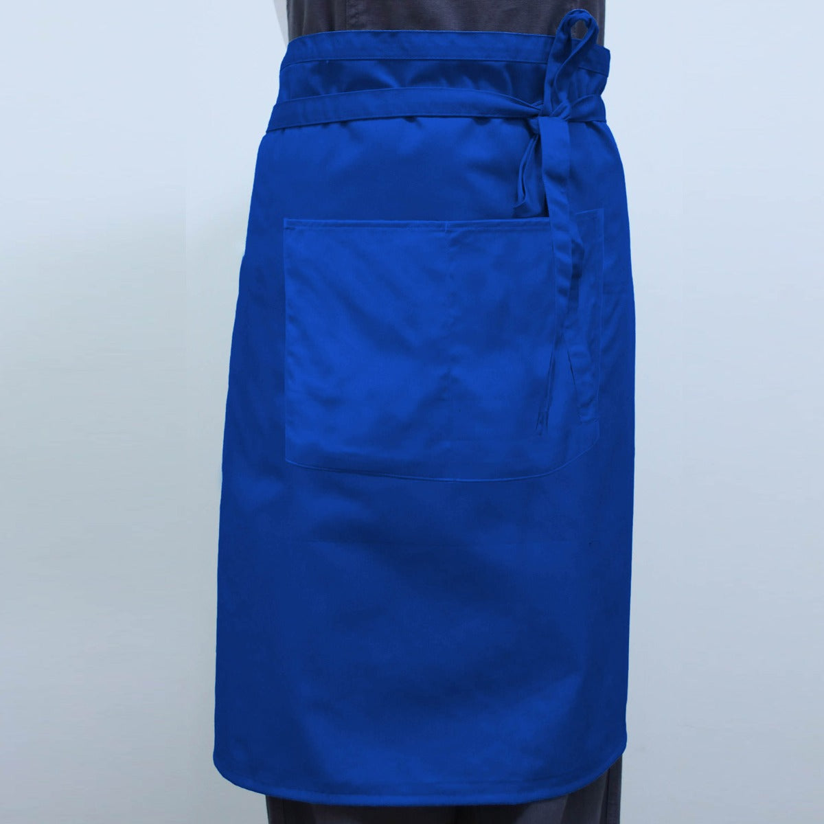 Wide Bistro Apron with Front Pocket - Royal