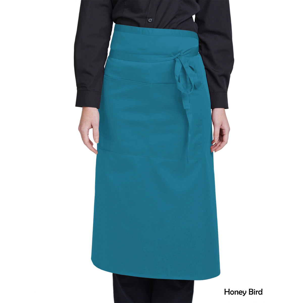 Dennys Bistro Apron With Pocket in 14 Colours - Honeybird
