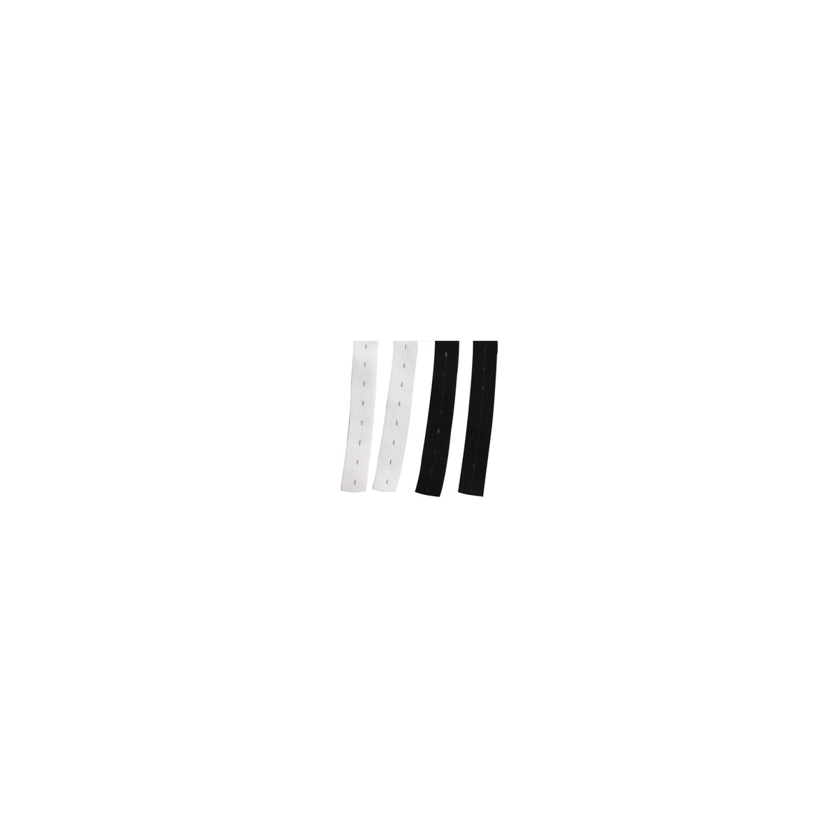 Button Strip Elastic - Black