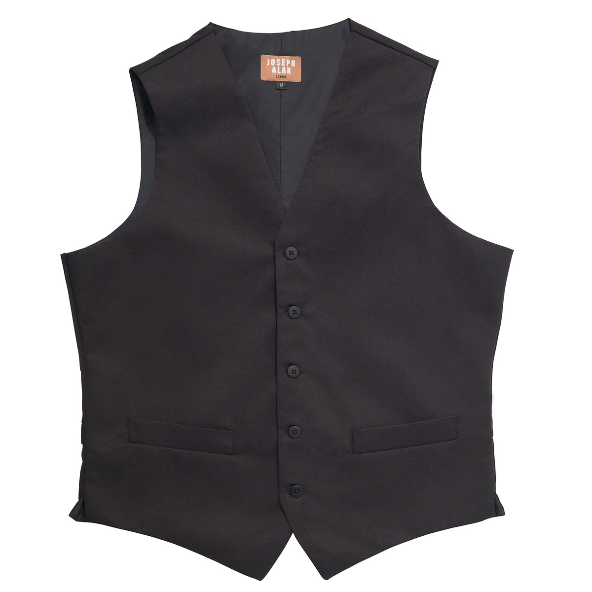 Joseph Alan Unisex Black Waistcoat - 2XL