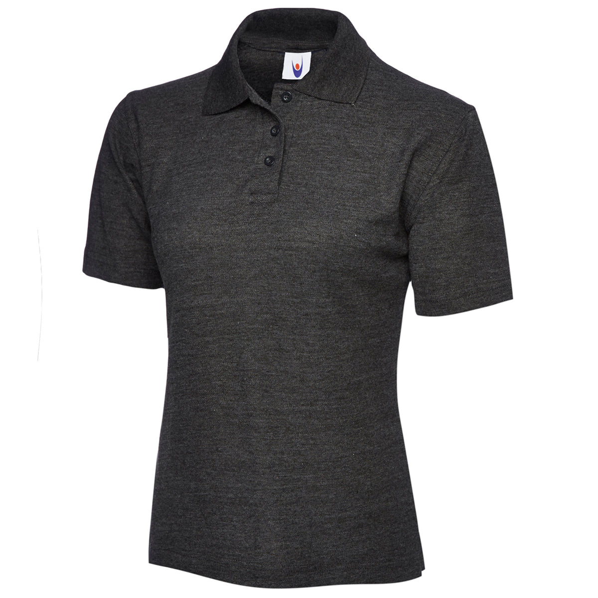 Uneek Ladies Polo Shirt - Charcoal / 2XL