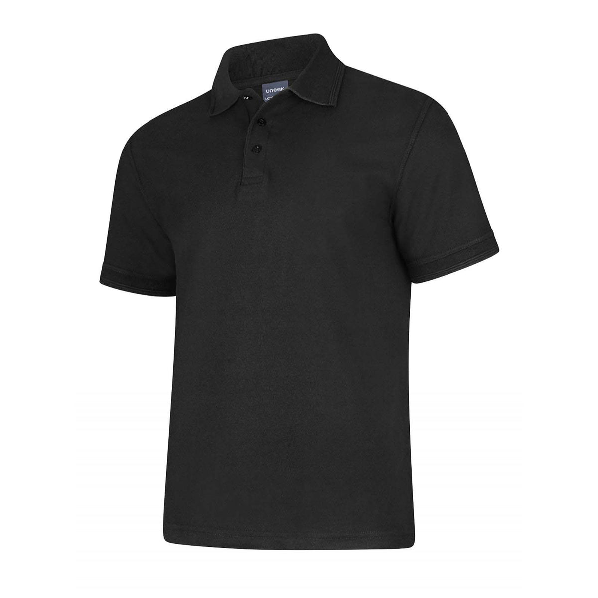 Uneek Deluxe Polo Shirt - Black / S